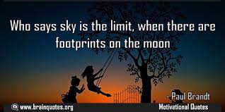 footprints on the moon-quote 